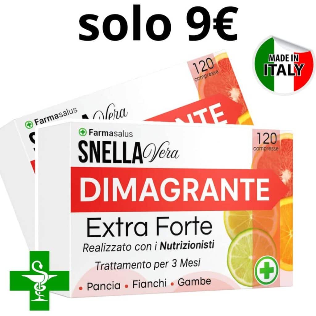 Integratore Snella Vera Dimagrante con limone e lime, 120 compresse, Made in Italy.